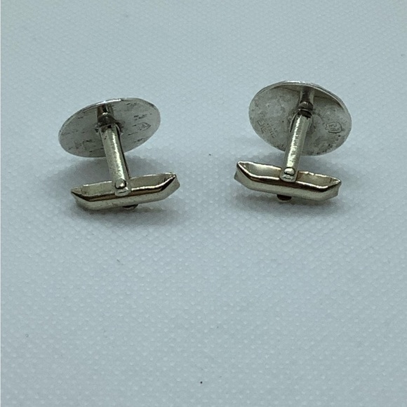 Vintage Sterling Silver 925 Aztec-Mayan Calendar Cufflinks - Picture 6 of 7